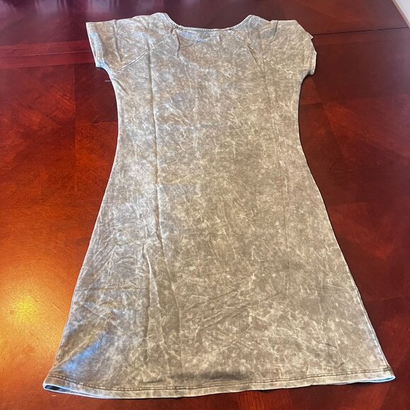 ruched blue Dress By Promesa Womens Casual Style Washed Look stretch - Picture 6 of 6